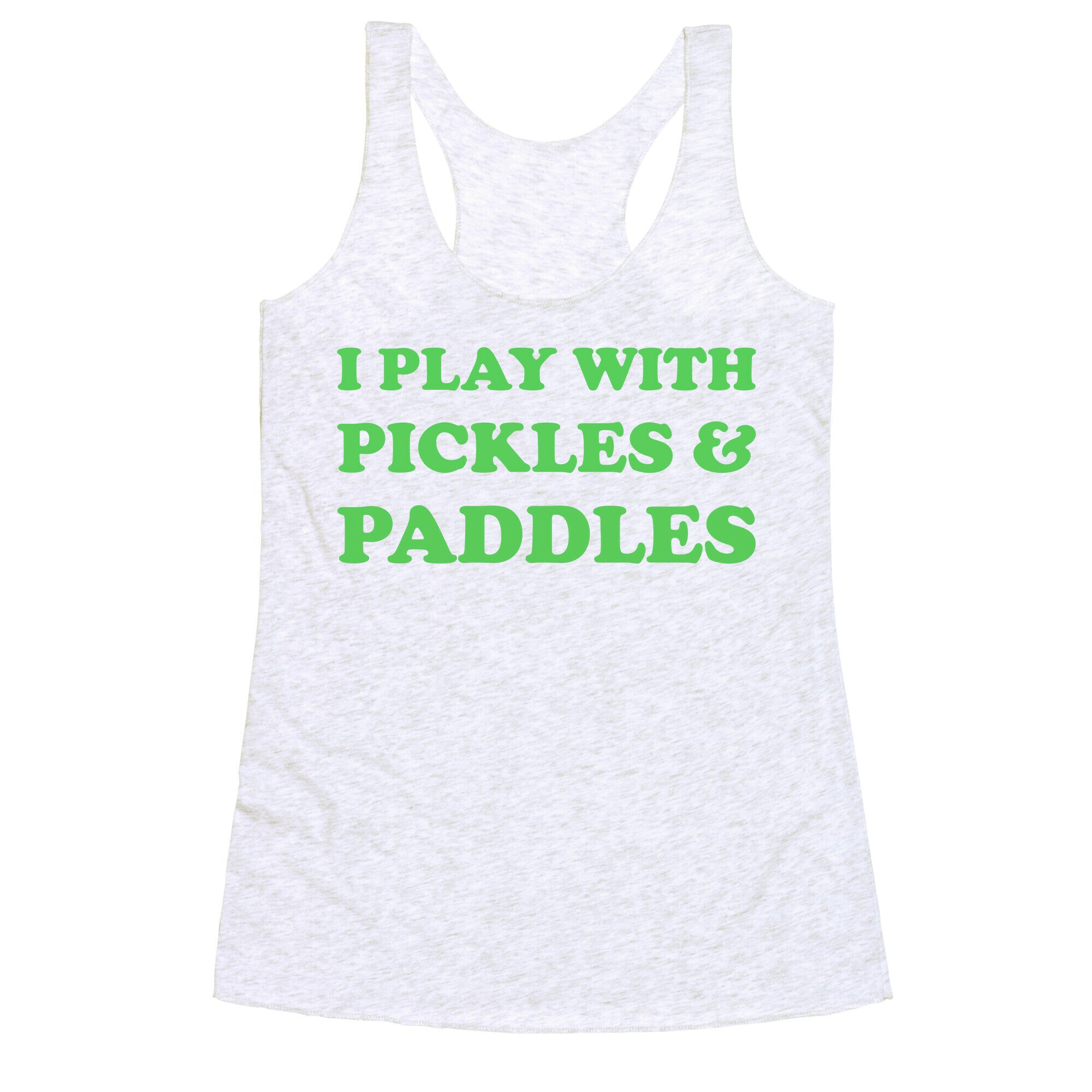 Pickles And Paddles. Racerback Tank